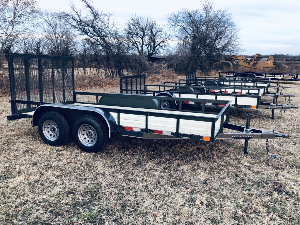 14ft X 77 Tandem Axle Utility Trailer W 4 Ft HD Gate Big Boss